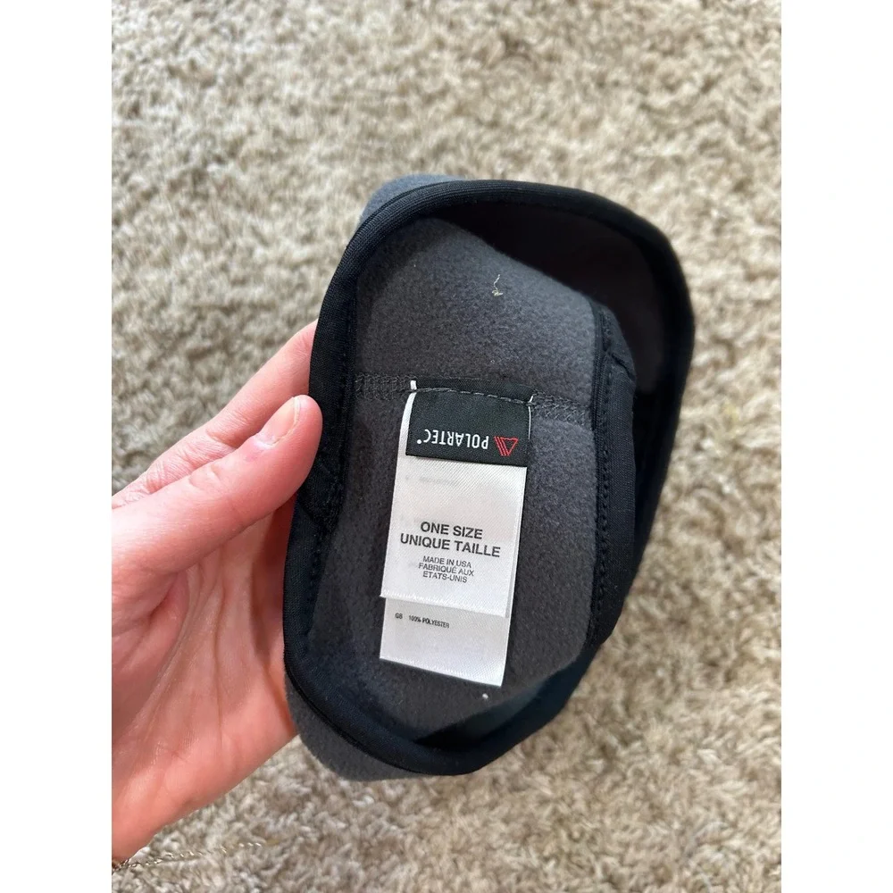 The North Face Polartec Fleece Headband Ear Warmer Gray Hiking Outdoors One Size